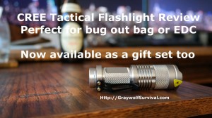 Cree tactical flashlight review. Perfect for Bug out bags, EDC or just awesome gifts. http://bit.ly/1zFdYID