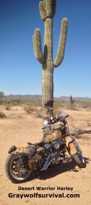 Desert Warrior Harley motorcycle EDC survival kit