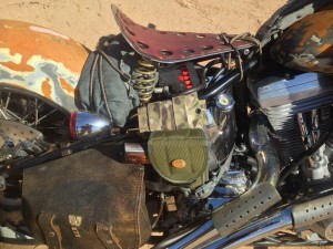 Desert warrior harley motorcycle hardtail seat