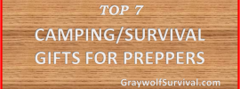 Best prepper camping survival gifts