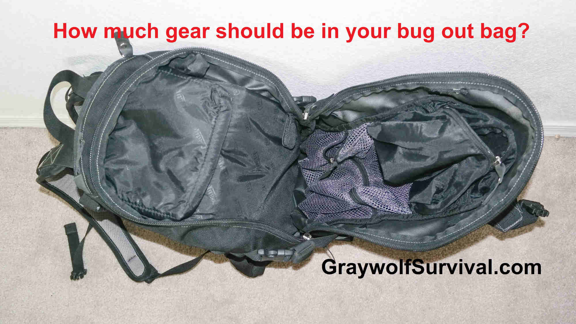 How much gear can you really carry in your bug out bag?