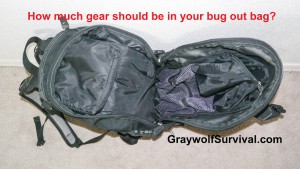 How much gear should be in your bug out bag