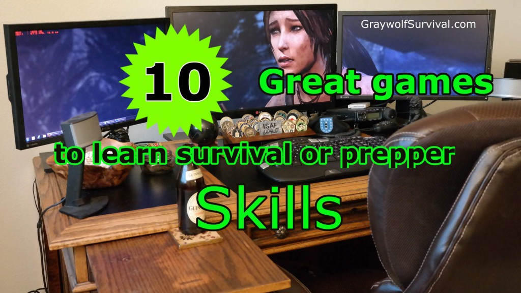 10 great games to learn survival or prepper skills