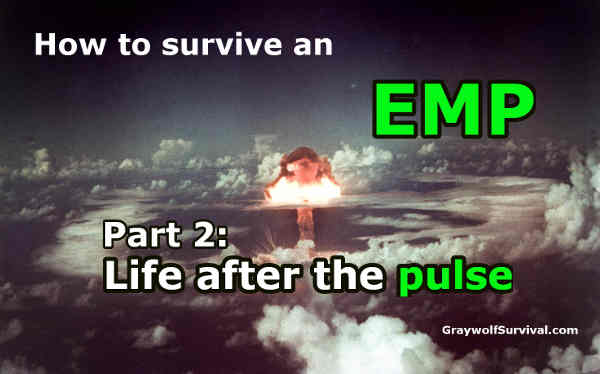 There is a lot we don't know about the effects of an EMP/CME but there are some things that we do. Knowing what would happen to your electronics, your car, and your life is the first part of being prepared for an EMP - How to survive an EMP attack 2 life after the pulse - http://graywolfsurvival.com/?p=5454
