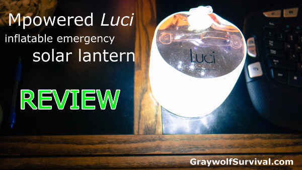 Mpowerd sent me a Luci inflatable emergency solar lantern to do a review. It has some really strong points and a few weaknesses. - http://graywolfsurvival.com/13389/mpowered-luci-inflatable-solar-emergency-lantern-review/