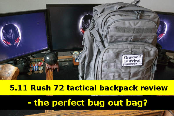511 rush 72 tactical backpack bug out bag review