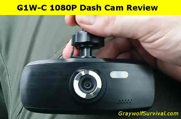 G1W-C Full HD 1080 capacitor model dash cam review