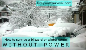 blue Surviving a blizzard or winter storm without power