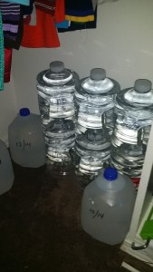 Part of my water storage
