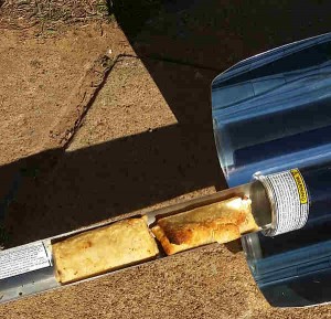 gosun solar cooker with burritos