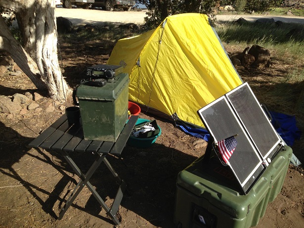 Camping Solar Setup