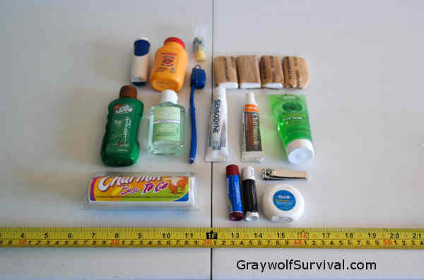 Hygiene Kit Layed Out
