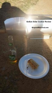 gosun solar cooker stove with beer